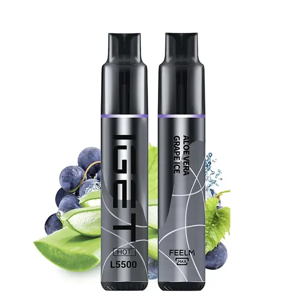 Aloe Vera Grape Ice – IGET HOT 5500 Puffs — 5,500-puff genuine IGET vape available online in Australia with fast AU delivery Aloe Vera Grape Ice – IGET HOT 5500 Puffs disposable vape Australia