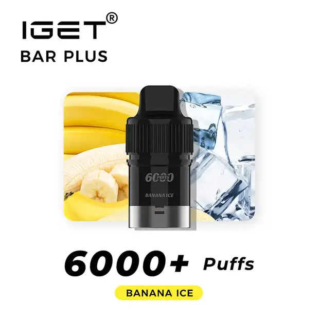 Banana Ice – IGET Bar Plus Pod 6000 Puffs Australia