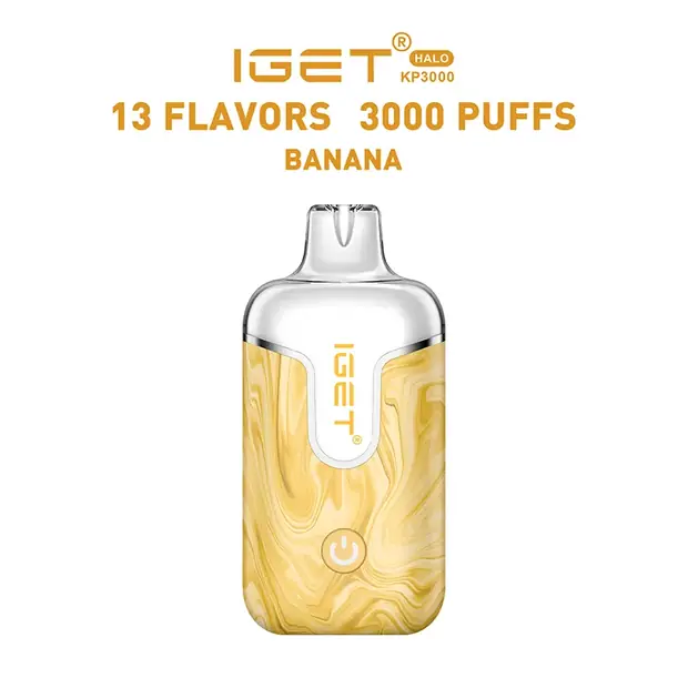 Banana – IGET Halo Vape Kit 3000 Puffs — 3,000-puff genuine IGET vape available online in Australia with fast AU delivery Banana – IGET Halo Vape Kit 3000 Puffs Australia