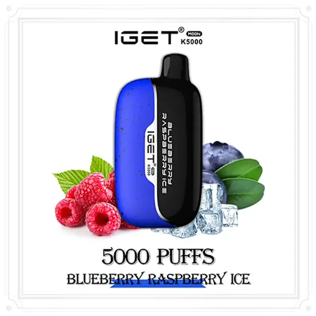 Blueberry Raspberry Ice – IGET Moon 5000 Puffs disposable vape Australia