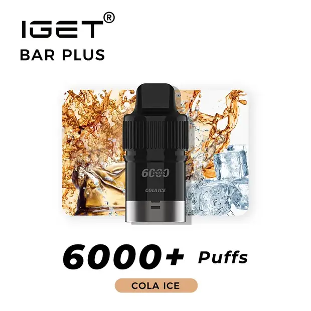 Cola Ice – IGET Bar Plus Pod 6000 Puffs — 6,000-puff genuine IGET vape available online in Australia with fast AU delivery Cola Ice – IGET Bar Plus Pod 6000 Puffs Australia
