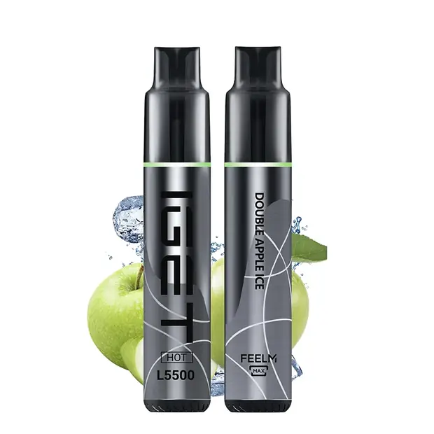 Double Apple Ice – IGET HOT 5500 Puffs — 5,500-puff genuine IGET vape available online in Australia with fast AU delivery Double Apple Ice – IGET HOT 5500 Puffs disposable vape Australia