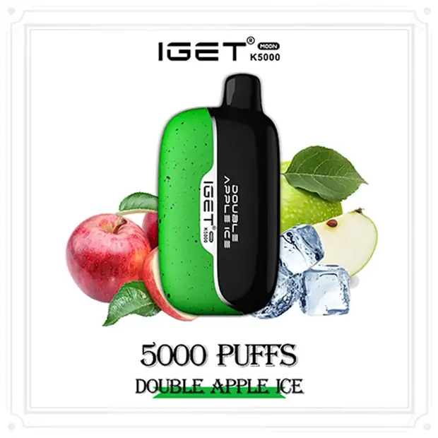 Double Apple Ice – IGET Moon 5000 Puffs disposable vape Australia