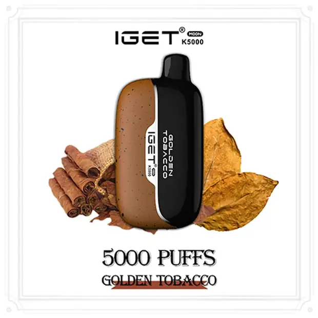 Golden Tobacco – IGET Moon 5000 Puffs disposable vape Australia