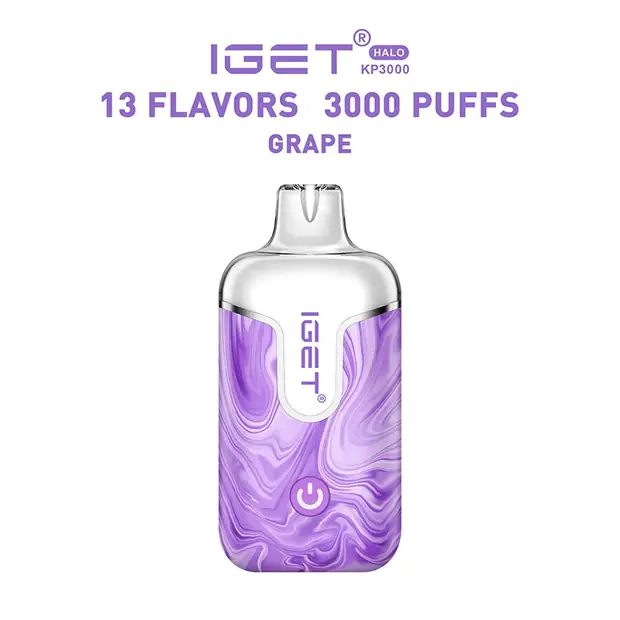 Grape – IGET Halo Vape Kit 3000 Puffs — 3,000-puff genuine IGET vape available online in Australia with fast AU delivery Grape – IGET Halo Vape Kit 3000 Puffs Australia