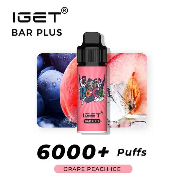 Grape Peach lce – IGET Bar Plus 6000 Puffs Australia