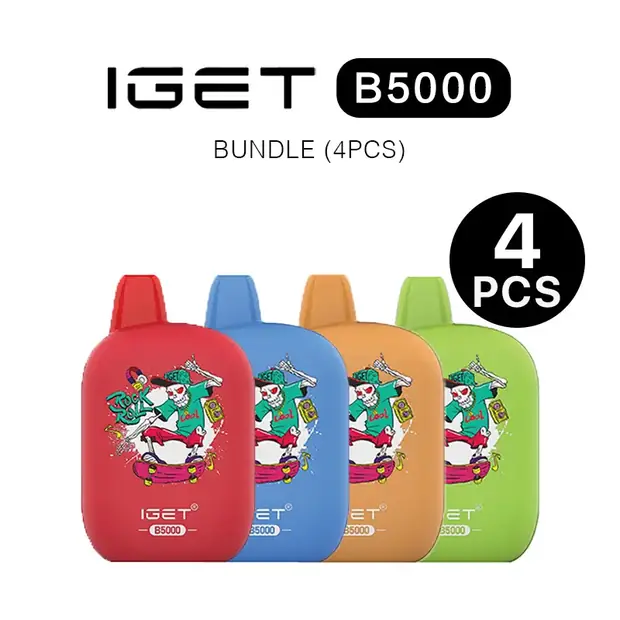 IGET B5000 Bundle (4PCS) — 5,000-puff genuine IGET vape available online in Australia with fast AU delivery IGET B5000 Bundle (4PCS) disposable vape Australia