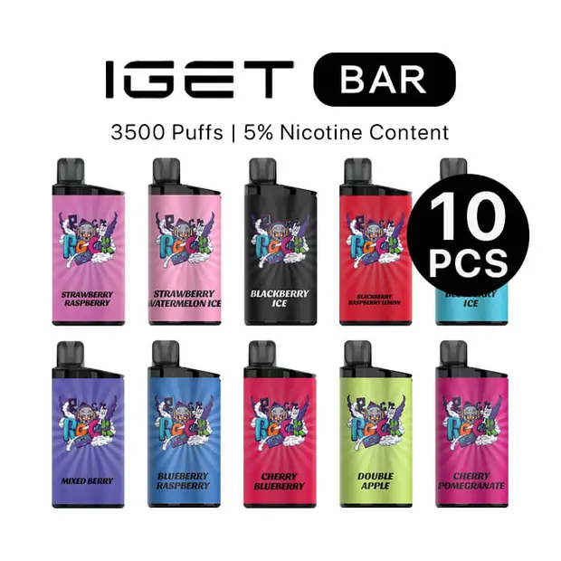 IGET Bar Box Mixed Flavours (10PCS) — genuine IGET vape available online in Australia with fast AU delivery IGET Bar Box Mixed Flavours (10PCS) bulk vape carton Australia