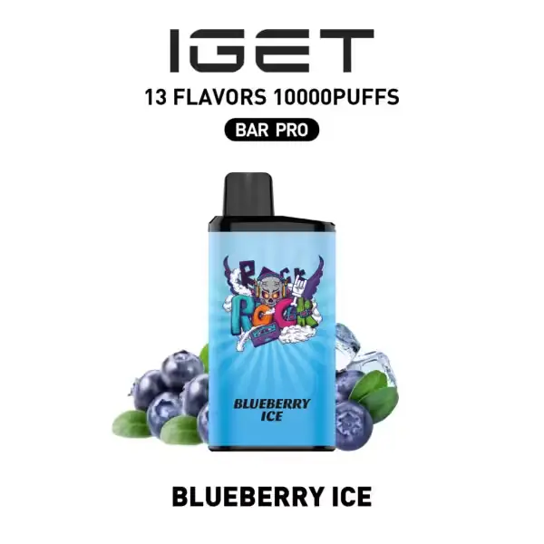 Blueberry Ice IGET Bar Pro 10000 Puffs disposable vape Australia
