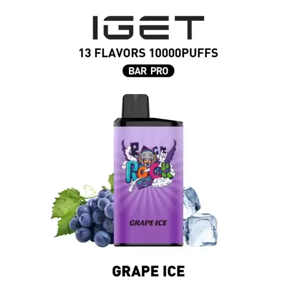 Grape Ice IGET Bar Pro 10000 Puffs disposable vape Australia