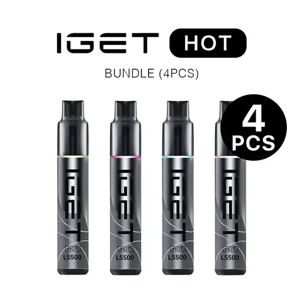 IGET Hot Bundle (4PCS) — 5,500-puff genuine IGET vape available online in Australia with fast AU delivery IGET Hot Bundle (4PCS) disposable vape Australia
