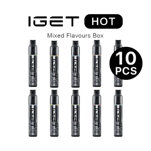 IGET Hot Box Mixed Flavours (10PCS) — genuine IGET vape available online in Australia with fast AU delivery IGET Hot Box Mixed Flavours (10PCS) bulk vape carton Australia