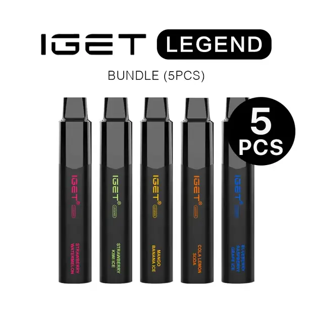IGET Legend Bundle (5PCS) — 4,000-puff genuine IGET vape available online in Australia with fast AU delivery IGET Legend Bundle (5PCS) disposable vape Australia