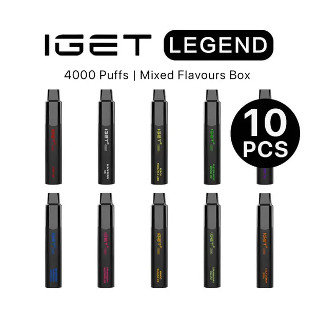 IGET Legend Box Mixed Flavours (10PCS) — genuine IGET vape available online in Australia with fast AU delivery IGET Legend Box Mixed Flavours (10PCS) bulk vape carton Australia