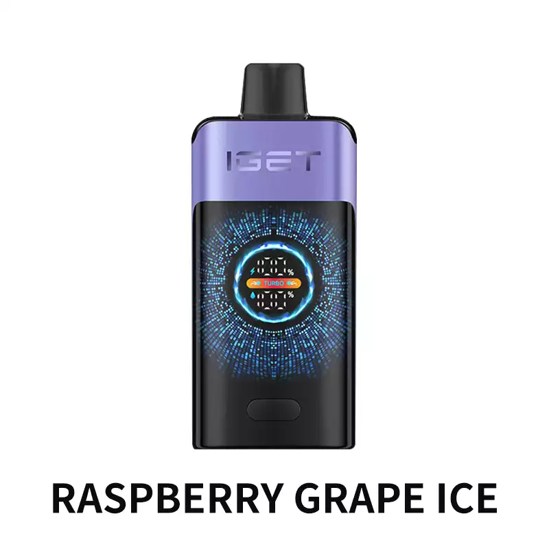 Raspberry Grape Ice IGET One 12000 Puffs disposable vape Australia