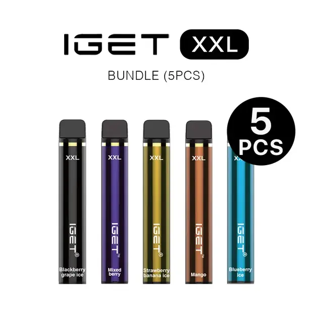 IGET XXL Bundle (5PCS) — genuine IGET vape available online in Australia with fast AU delivery IGET XXL Bundle (5PCS) bulk vape carton Australia