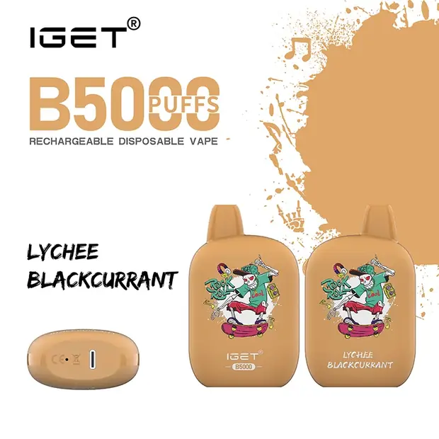 Lychee Blackcurrant – IGET B5000 — 5,000-puff genuine IGET vape available online in Australia with fast AU delivery Lychee Blackcurrant – IGET B5000 disposable vape Australia