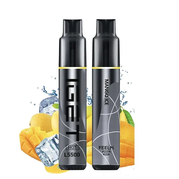 Mango Ice – IGET HOT 5500 Puffs — 5,500-puff genuine IGET vape available online in Australia with fast AU delivery Mango Ice – IGET HOT 5500 Puffs disposable vape Australia