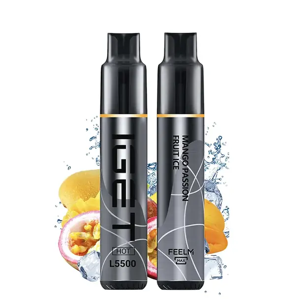 Mango Passion Fruit Ice – IGET HOT 5500 Puffs — 5,500-puff genuine IGET vape available online in Australia with fast AU delivery Mango Passion Fruit Ice – IGET HOT 5500 Puffs disposable vape Australia