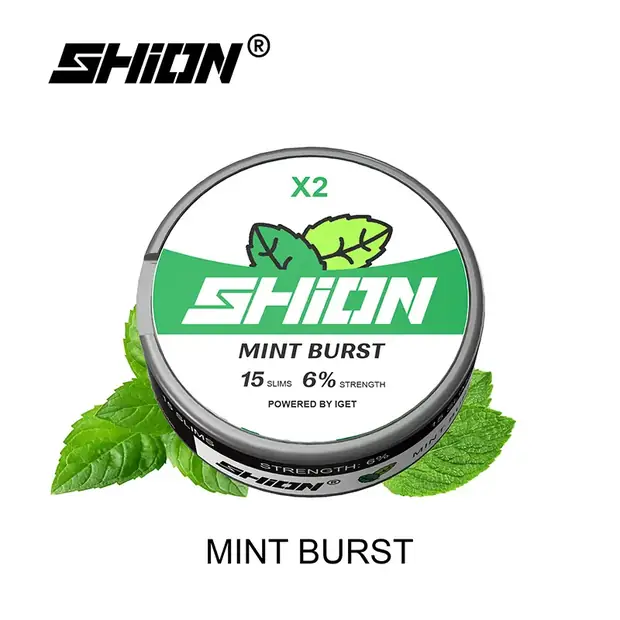 Mint Burst – IGET SHION X2 Nicotine Pouch 6mg Australia
