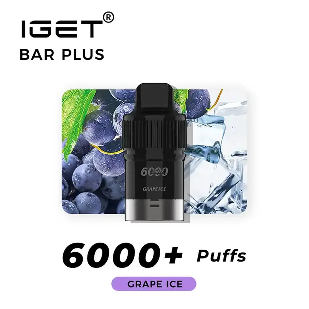 Nicotine Free IGET Bar Plus Pod 6000 Puffs — 5,000-puff genuine IGET vape available online in Australia with fast AU delivery Nicotine Free IGET Bar Plus Pod 6000 Puffs disposable vape Australia