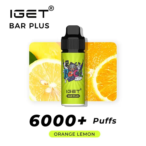 Orange Lemon – IGET Bar Plus 6000 Puffs — 6,000-puff genuine IGET vape available online in Australia with fast AU delivery Orange Lemon – IGET Bar Plus 6000 Puffs Australia