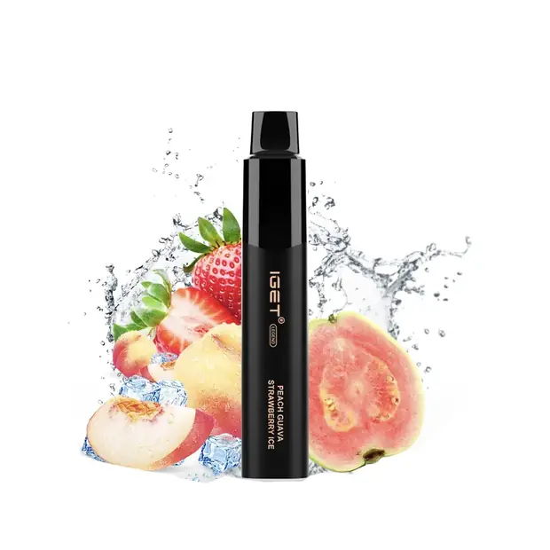 Peach Guava Strawberry Ice – IGET Legend 4000 Puffs — 4,000-puff genuine IGET vape available online in Australia with fast AU delivery Peach Guava Strawberry Ice – IGET Legend 4000 Puffs disposable vape Australia