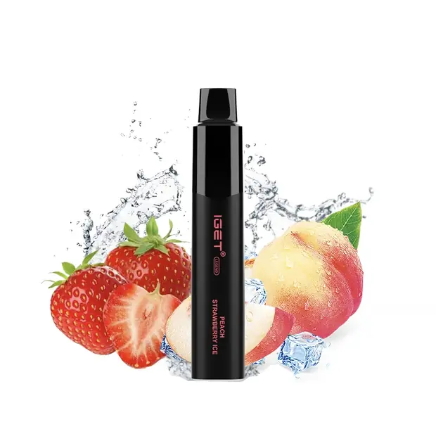 Peach Strawberry Ice – IGET Legend 4000 Puffs — 4,000-puff genuine IGET vape available online in Australia with fast AU delivery Peach Strawberry Ice – IGET Legend 4000 Puffs disposable vape Australia