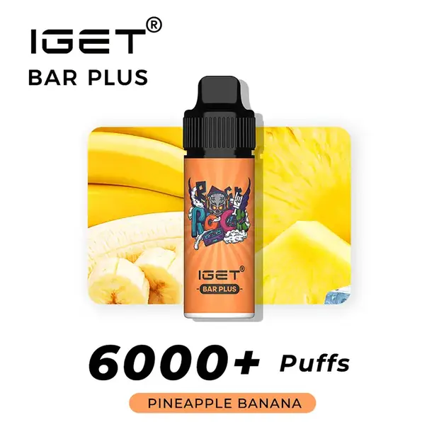 Pineapple Banana – IGET Bar Plus 6000 Puffs — 6,000-puff genuine IGET vape available online in Australia with fast AU delivery Pineapple Banana – IGET Bar Plus 6000 Puffs Australia