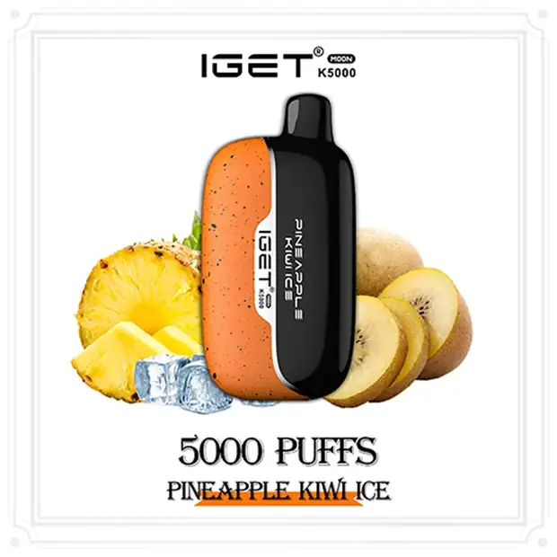 Pineapple Kiwi Ice – IGET Moon 5000 Puffs — 5,000-puff genuine IGET vape available online in Australia with fast AU delivery Pineapple Kiwi Ice – IGET Moon 5000 Puffs disposable vape Australia