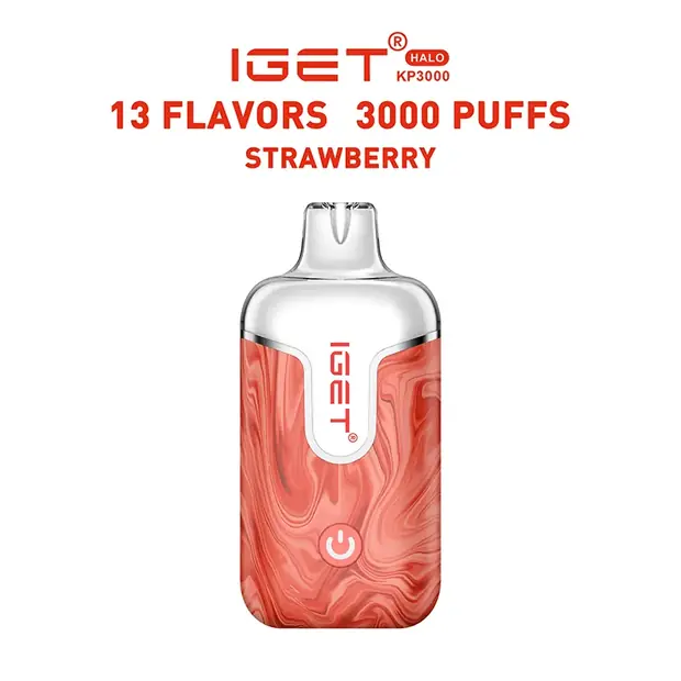 Strawberry – IGET Halo Vape Kit 3000 Puffs — 3,000-puff genuine IGET vape available online in Australia with fast AU delivery Strawberry – IGET Halo Vape Kit 3000 Puffs Australia