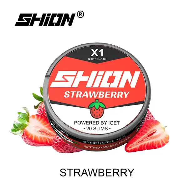 Strawberry – IGET SHION X1 Nicotine Pouch 12mg Australia