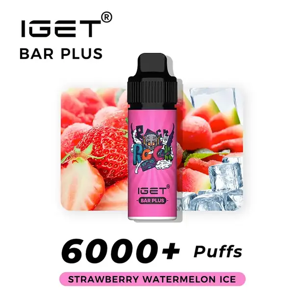 Strawberry Watermelon Ice – IGET Bar Plus 6000 Puffs — 6,000-puff genuine IGET vape available online in Australia with fast AU delivery Strawberry Watermelon Ice – IGET Bar Plus 6000 Puffs Australia