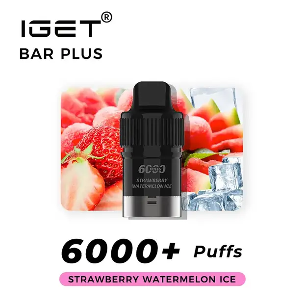 Strawberry Watermelon Ice – IGET Bar Plus Pod 6000 Puffs — 6,000-puff genuine IGET vape available online in Australia with fast AU delivery Strawberry Watermelon Ice – IGET Bar Plus Pod 6000 Puffs Australia