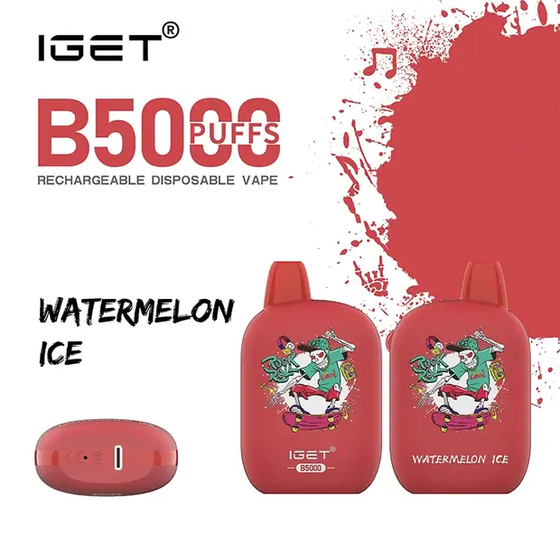 Watermelon Ice – IGET B5000 disposable vape Australia